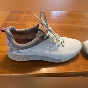 Ecco S three White, grey, and pink golf shoe women size 10-10.5 size 41